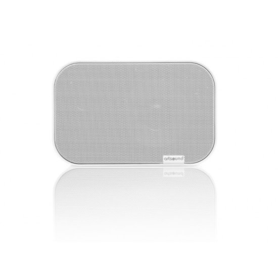 Artsound UNI30, Set van 2 passieve luidsprekers, 2-weg hifi luidspreker, 20-60 watt, muurbeugel met kogelgewricht, geschikt voor ruimtes tot 40 m² zoals keuken, café, magazijn, kleur: wit van ArtSound — afbeelding 2
