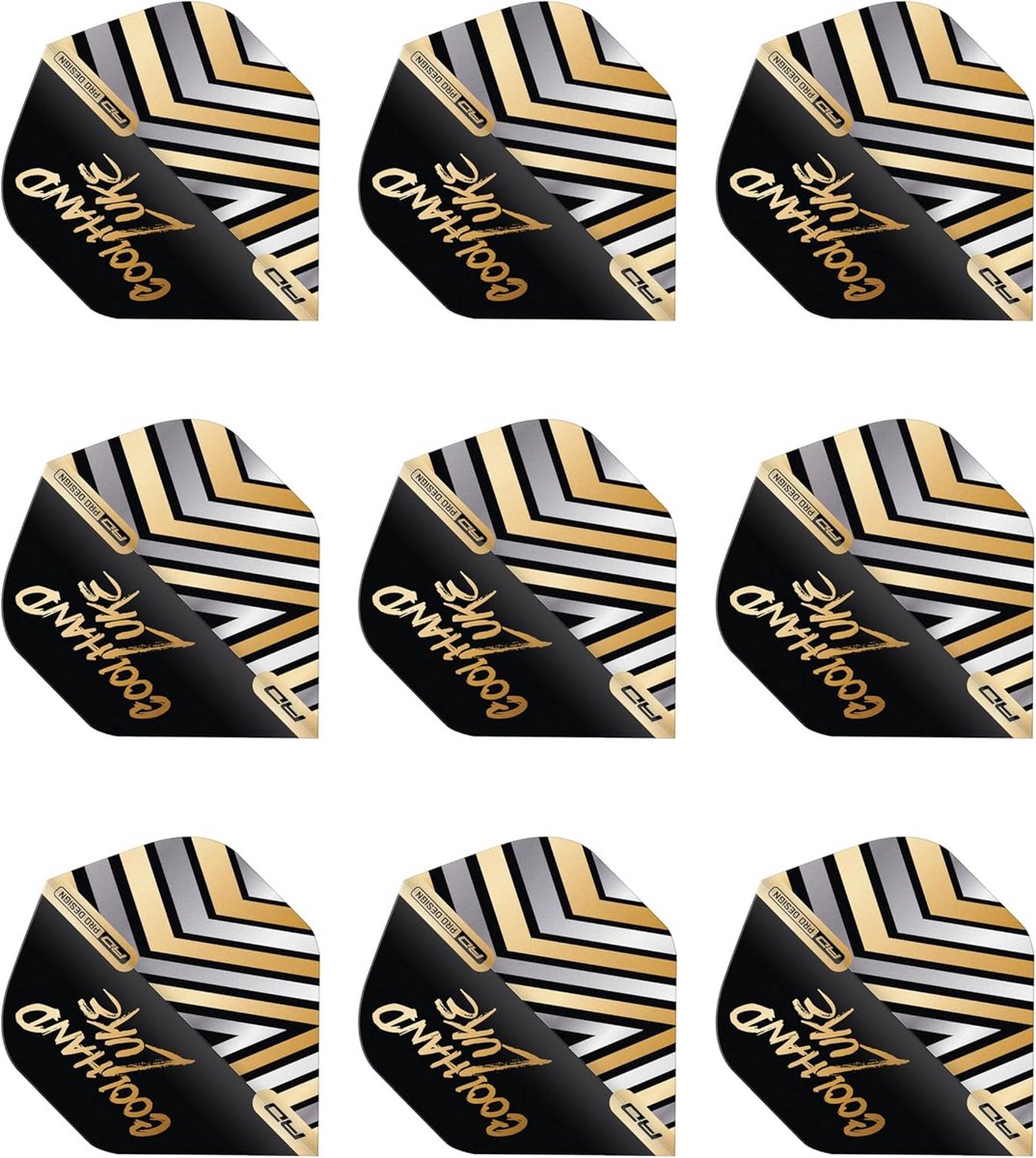 Professionele Dart Flights Extra Dik 100 Micron - Standaard Set (9 Stuks) - Duurzame Accessoires