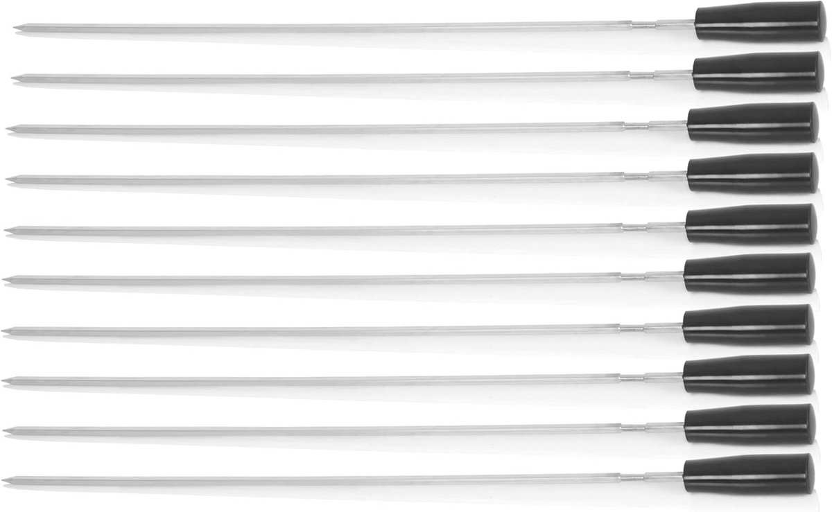 Roestvrijstalen Grillspiesen Set van 10 - 54 cm voor BBQ en Grill