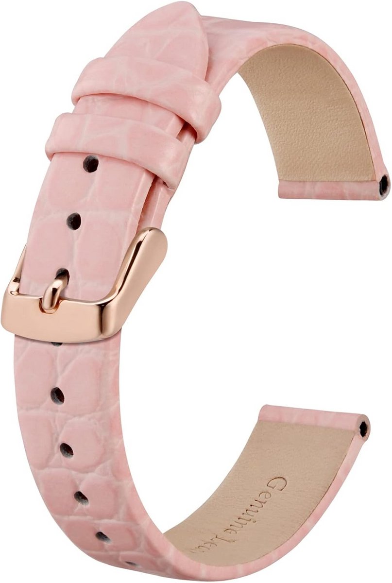 Dames Horlogebanden Leer Krokodillenpatroon Dunne Vervangende Banden Diverse Maten