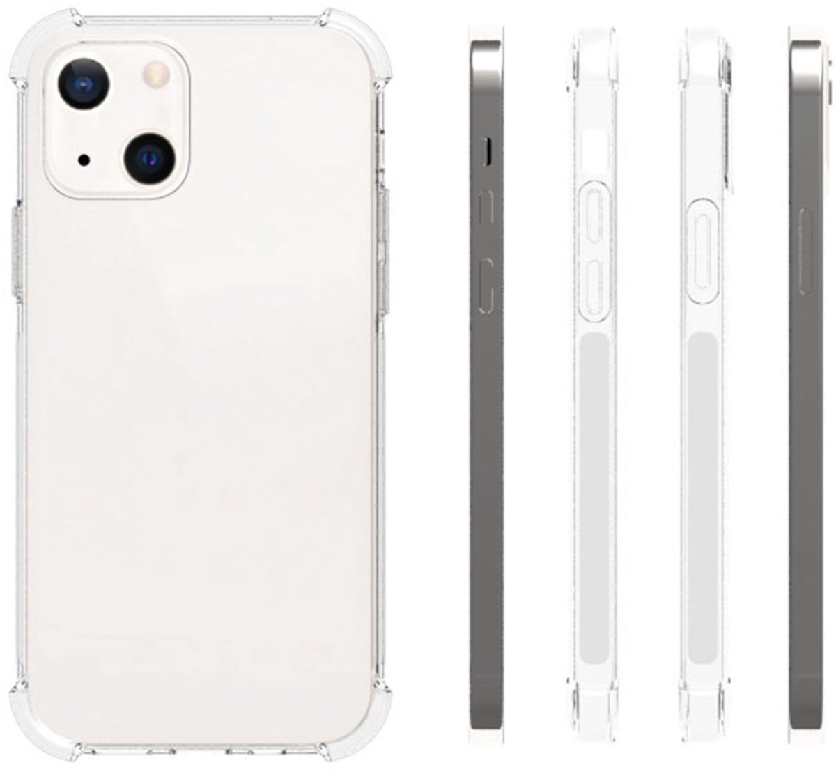 imoshion Hoesje - Geschikt voor Apple iPhone 13 - Shockproof Case - Transparant — cadeau in Cadeau-ideeën - foto 2