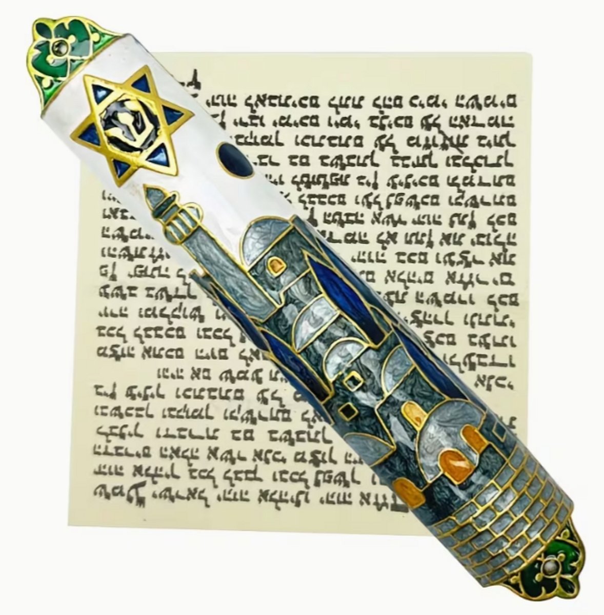 mezoeza-mezuzah deurhanger-mezuzah case-mezuzah hanger-mezuzah-mezoeza-joden-judaism-hebrew-ivriet-hebreeuws-tenach-joodse kandelaar-handmade-israel-torah