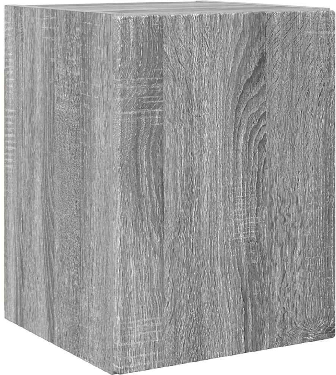 vidaXL - TV - Wandkast - Grijs - Sonoma - 30 - x - 31 - x - 40 - cm - Bewerkt - hout