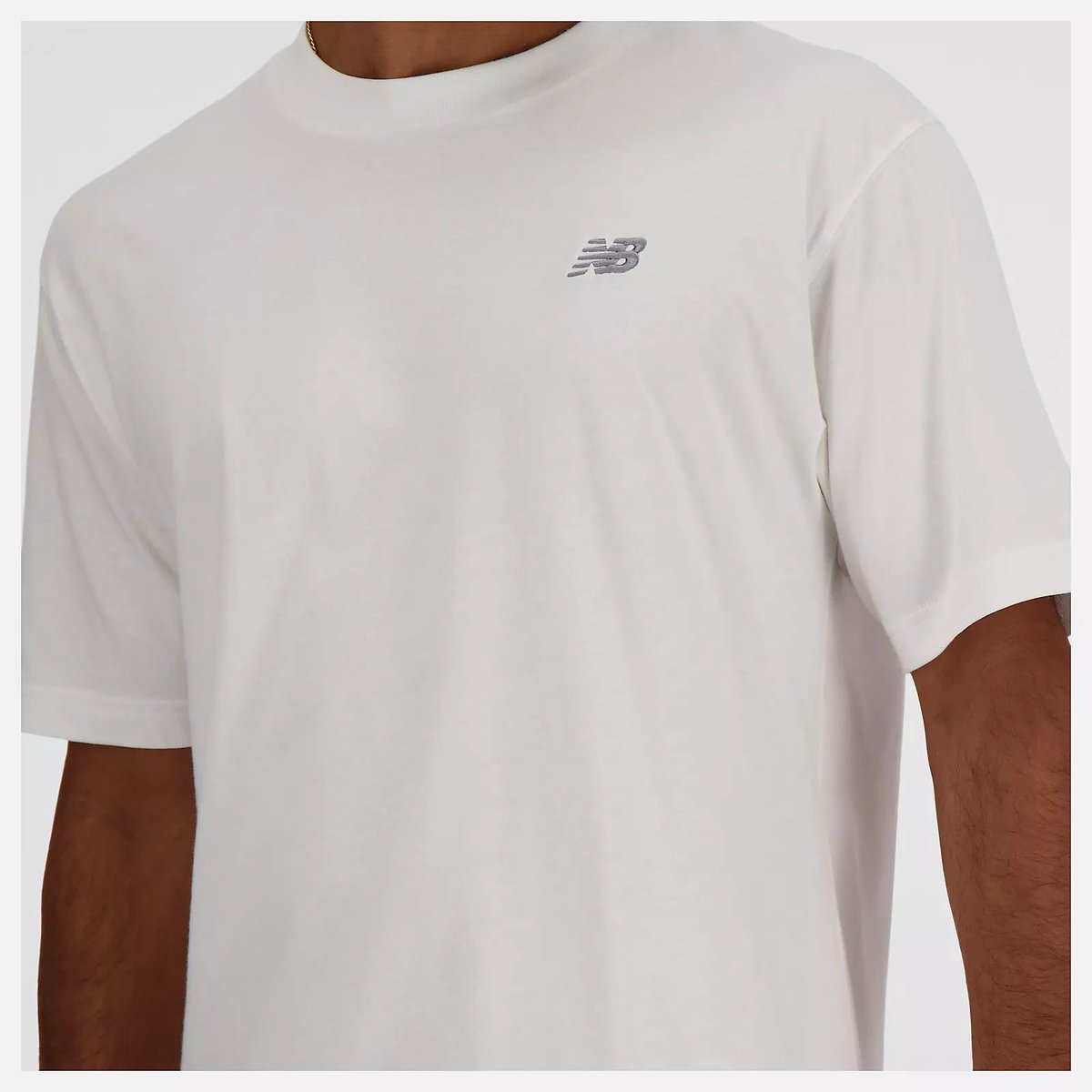 Katoenen T-Shirt Met Ronde Hals Voor Wit