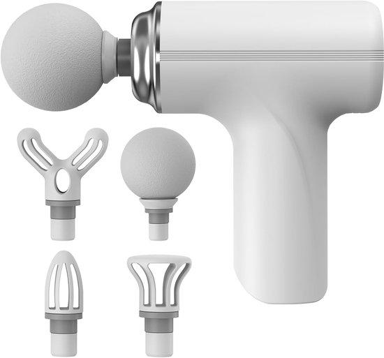 Witte Mini Elektrische Diep Weefsel Massage Gun - Draagbare - Witte - €26,93