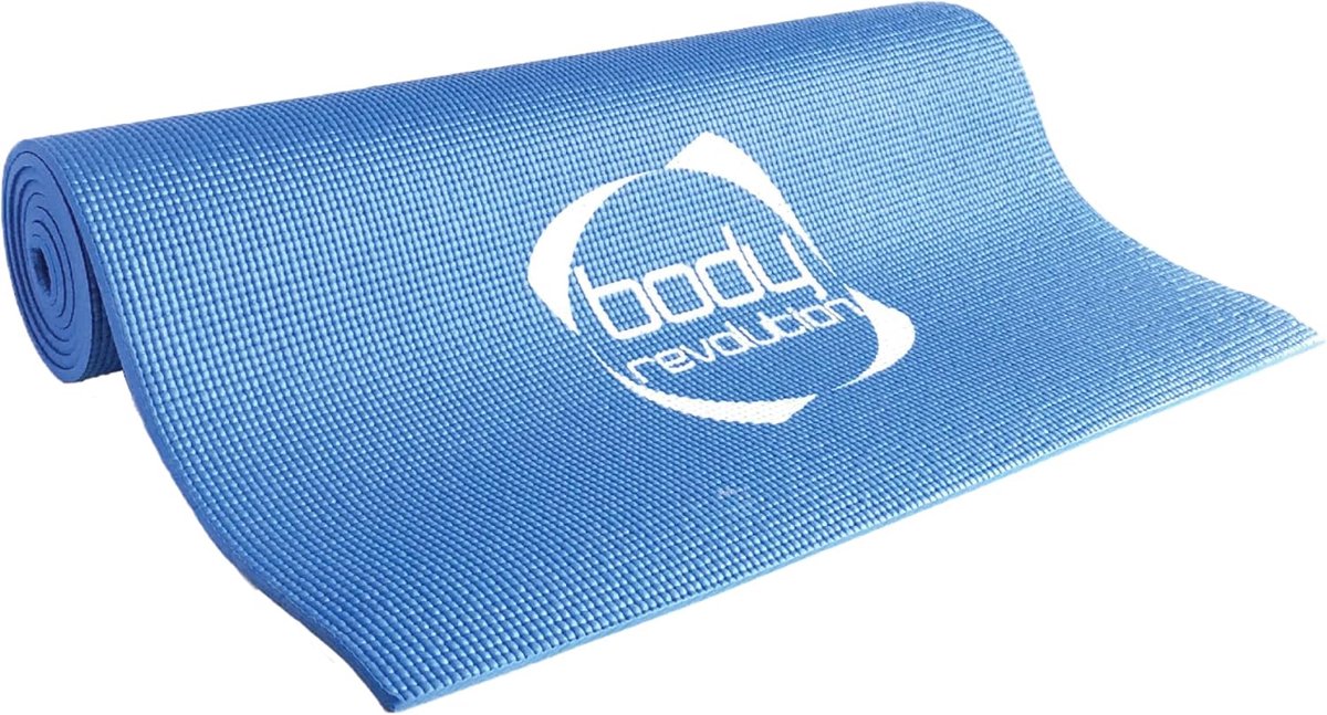 Body Revolution Yogamat 6mm Blauw