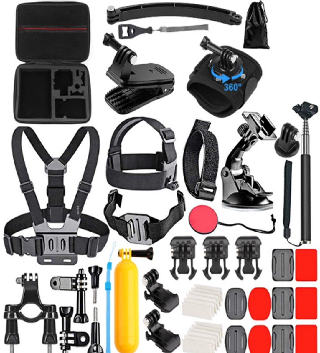 50-in-1 Action Camera Kit Geschikt voor DJI Osmo Panorama, Geschikt voor Action en GoPro Infinity 360.
