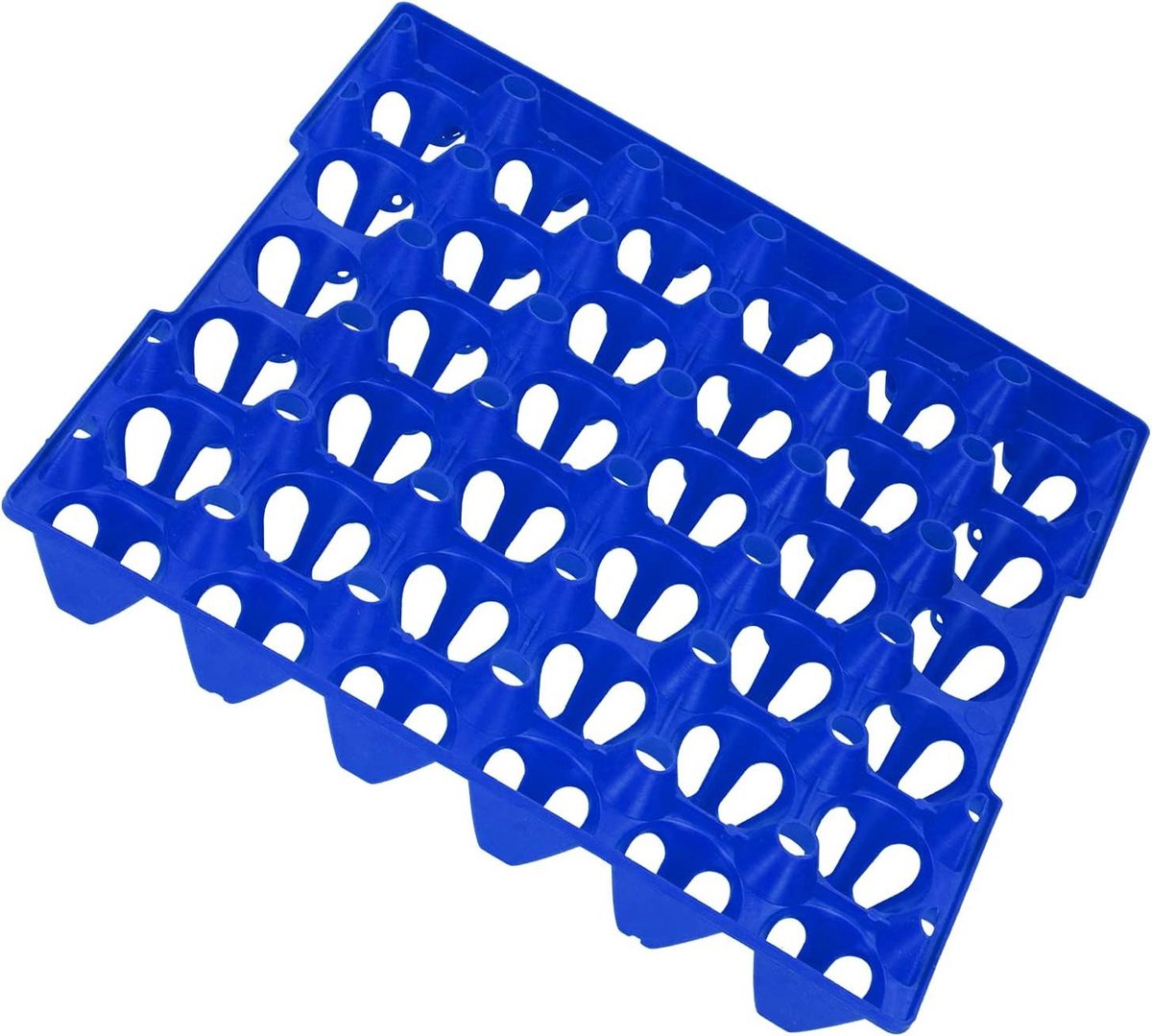 Plastic Ei Flats - Opbergvak voor 30 Eieren - Ei Houder - Blauw - Opslag en Transport