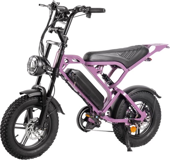 QMWheel V20 Mini Fatbike - 468Wh - paars - elektrische fatbike van QmWheel — afbeelding 2