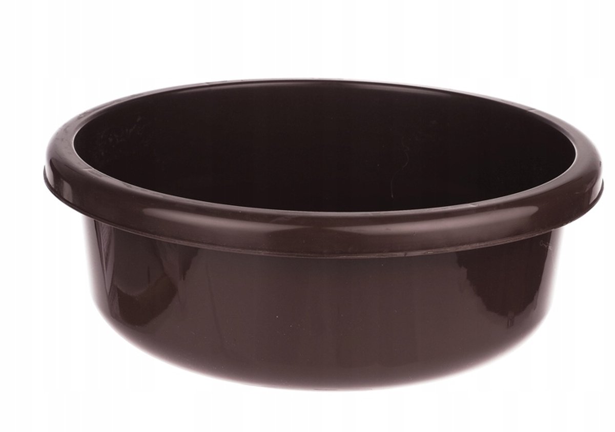 Bentom Plastic Kom 36cm 9L Bruin - Veelzijdig Huishoudelijk Hulpmiddel