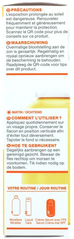 Garnier SkinActive - Glow Booster Serum Cream met Vitamine C* en SPF 25 - 2-in-1 serum & crème - Serum Vitamine C* - Hydrateert & Laat Stralen - 50ml