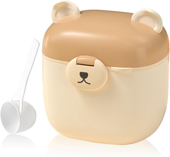 2 stuks melkpoeder portioneerder baby, draagbare melkpoeder portioneerder baby, melkpoeder opbergdoos, berenmelkpoeder kan, voor het bewaren van baby melkpoeder, fruit en snack van Merkloos — afbeelding 2