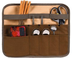 Canvas Koksmes Opbergrol, Camping Bestek Tas Kookgerei Opbergkoffer, BBQ Grill Tool Tas Chef Organizer - Outdoor Cooking.