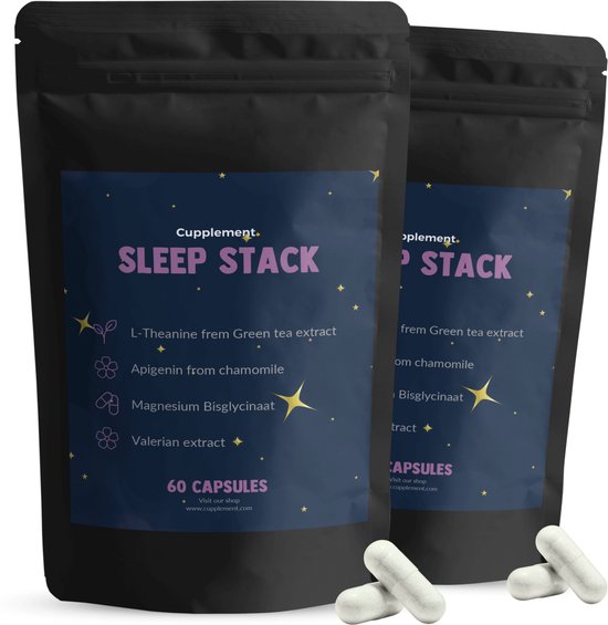 Cupplement Sleep Stack 60 395mg Combideal 2x 60 Capsules - Nachtrust ...