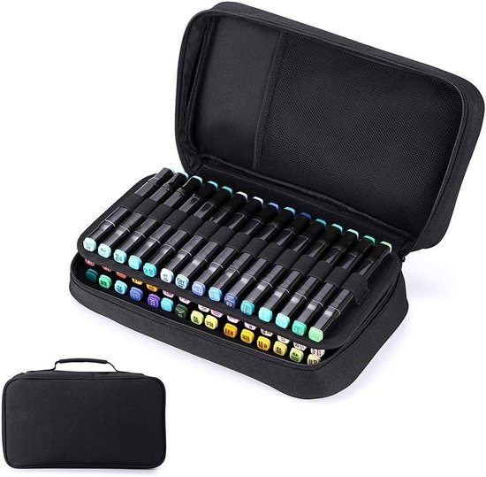 Changor Marker Opbergtas 168 Slots Draagbare Pennenetui