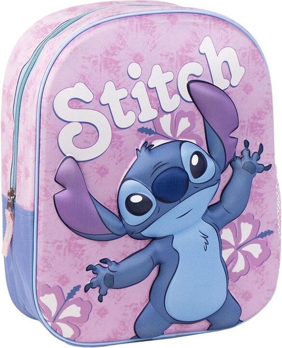 Safta STITCH CHILL Kinderrugzak met trolley 705, ideaal voor kinderen van verschillende leeftijden, comfortabel en veelzijdig, kwaliteit en duurzaamheid, 26 x 11 x 34 cm, mintgroen/roze, M, Casual