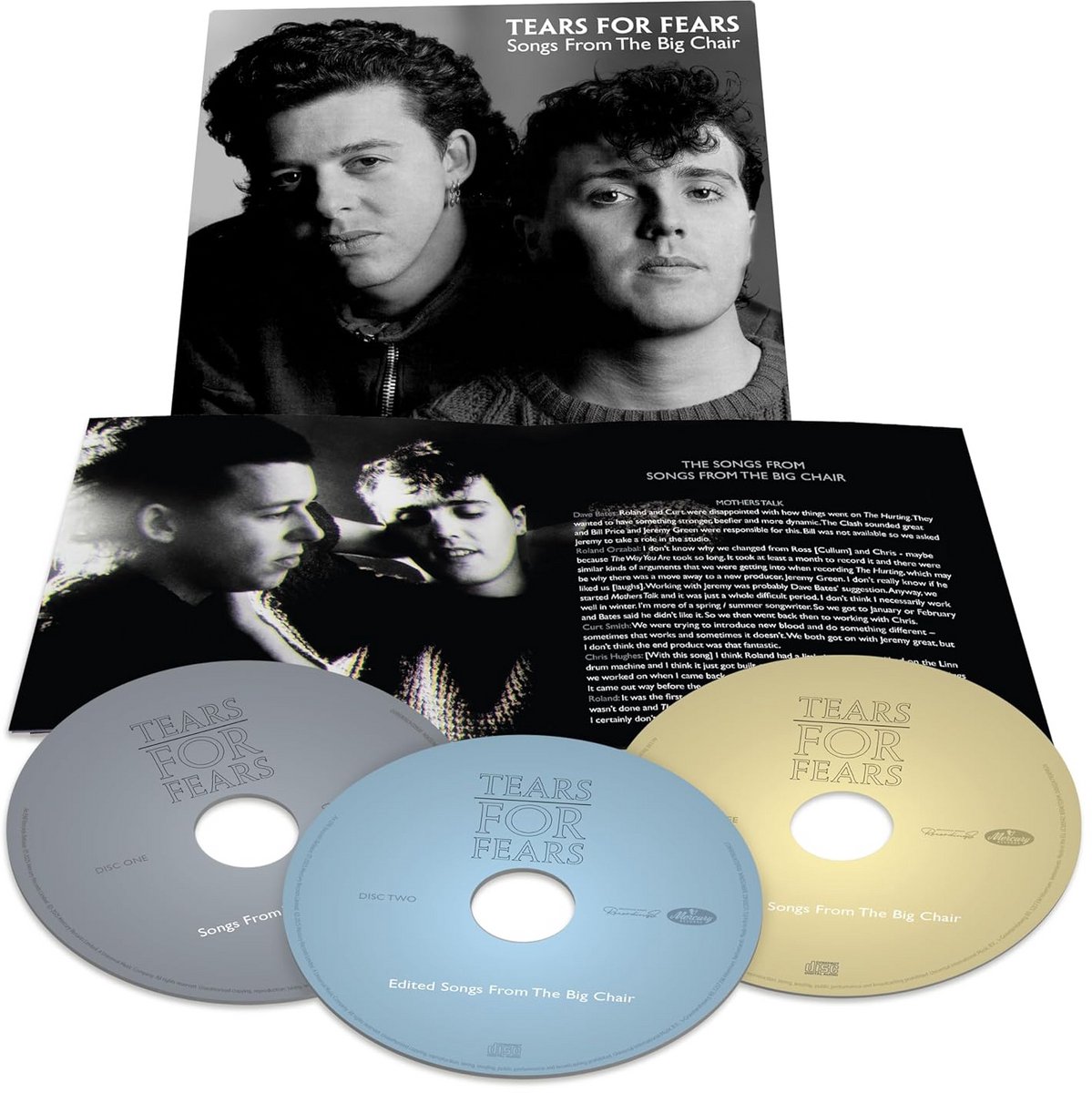 Tears For Fears Songs From The Big Chair 3CD 40 Jaar Heruitgave Remasters B-Kanten Remixes