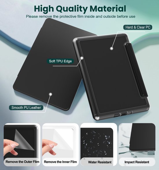 Magnetische hoes speciaal ontworpen Geschikt voor Kindle Paperwhite 12e generatie 2024 (KPW6) van Merkloos — afbeelding 4