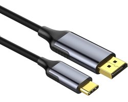 Ronte – USB C naar DisplayPort-kabel 1,8m – 4K @ 60Hz – Thunderbolt 3 – MacBook Pro/Air – iPad Pro – iMac – Dell XPS 15/13
