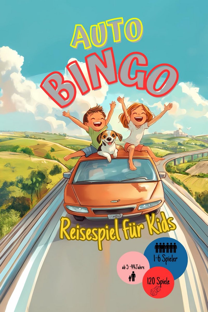 Auto Bingo Spel voor Kinderen: Reisspel tegen Verveling in de Auto, Vakantie of Uitjes | Vanaf 5 Jaar