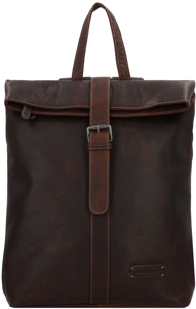 Jack Kinsky Porto Dagrugzak Leer 37 cm Laptop compartiment - 38cm (15 duim) - mokka