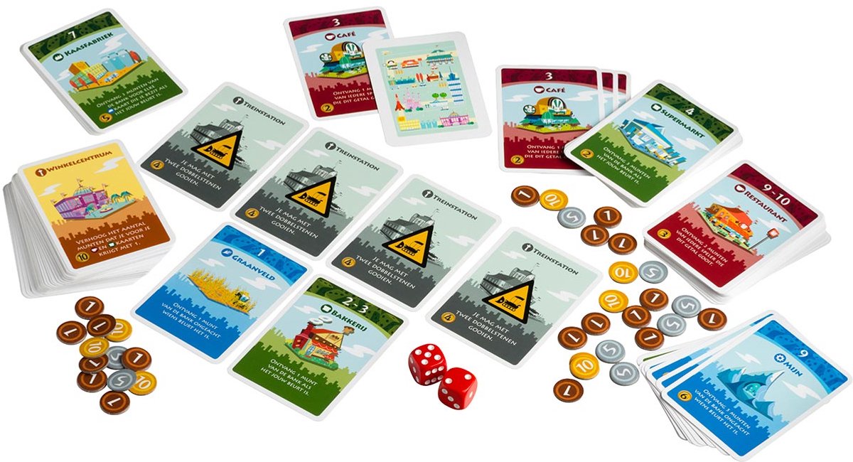 White Goblin Games Machi Koro - Dobbelspel - Bouw je eigen stad — afbeelding 9