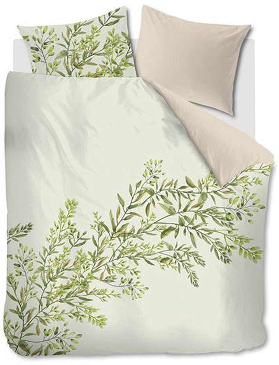 Snoozing Brocade Dekbedovertrek - Tweepersoons - 200x200/220 cm - Green