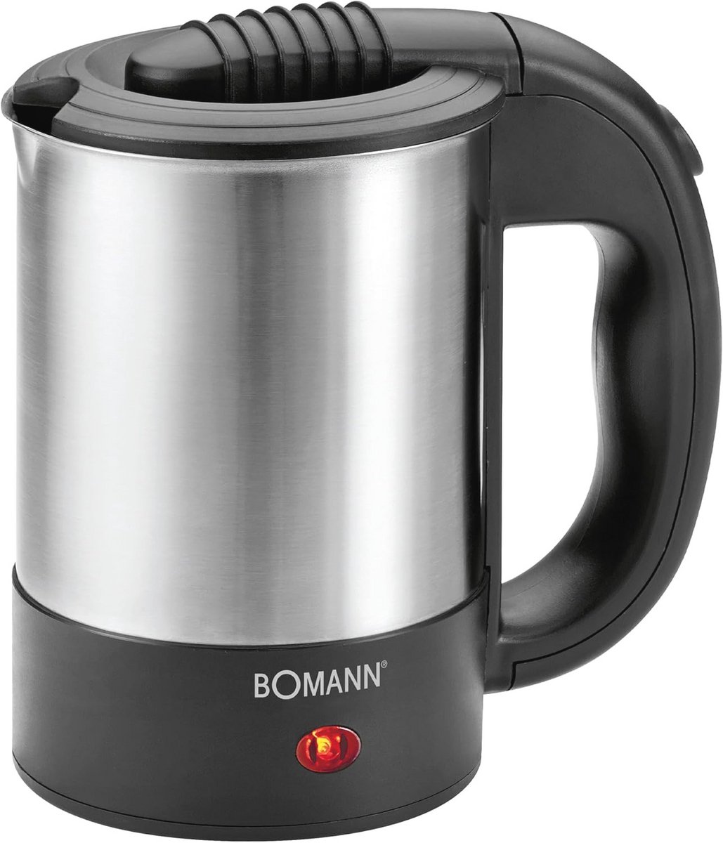 Reiswaterkoker 0,5 liter met RVS behuizing en accessoires