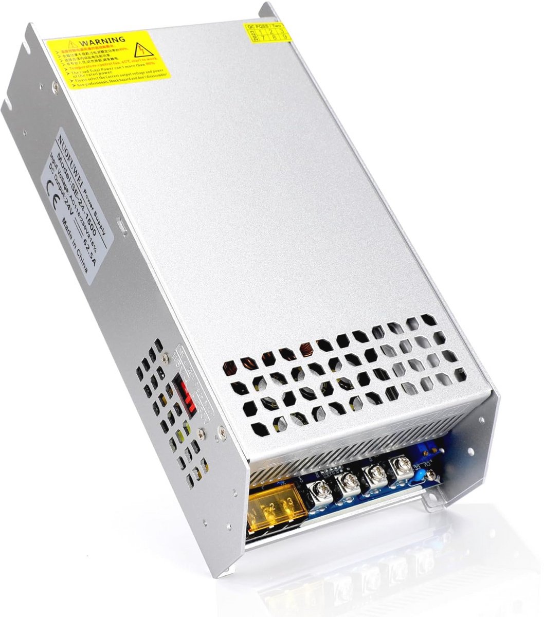 DC 24V 62.5A 1500W Voeding Transformator voor LED Strips en CCTV Camera's