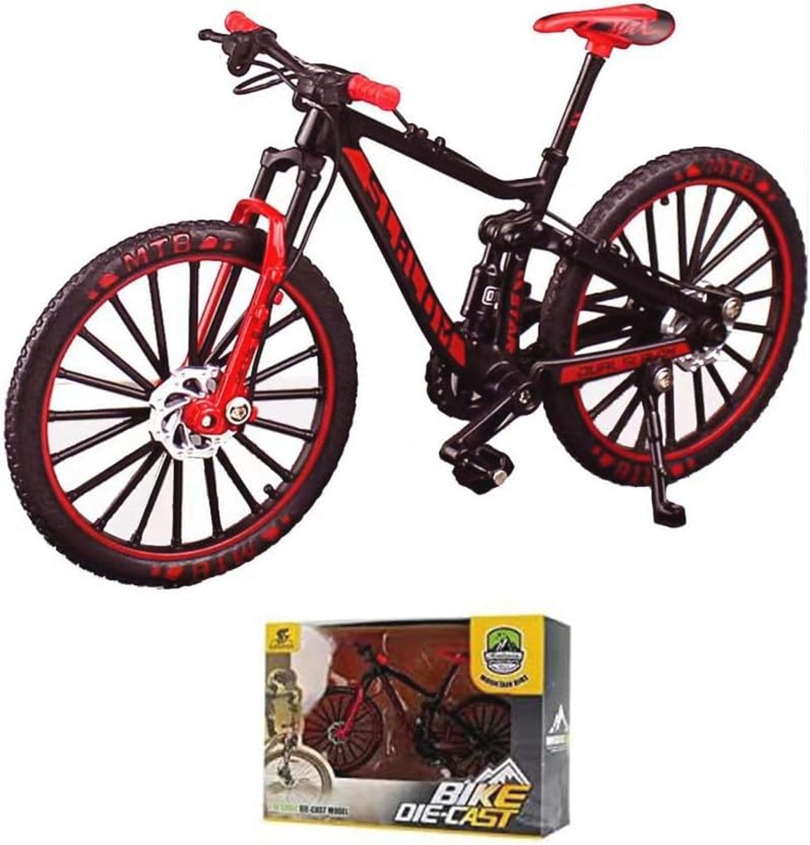 Mini Mountainbike Speelgoed - 1:10 Fietsmodel Ornamenten voor Kinderen