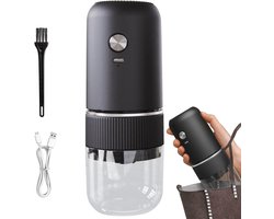 Koffiemolen, draagbare expressomachine, lichte koffiemachine, reisinkoffiemachine met schroef, oplaadbare koffiemachine, campingkoffiemachine, compacte koffiemolen