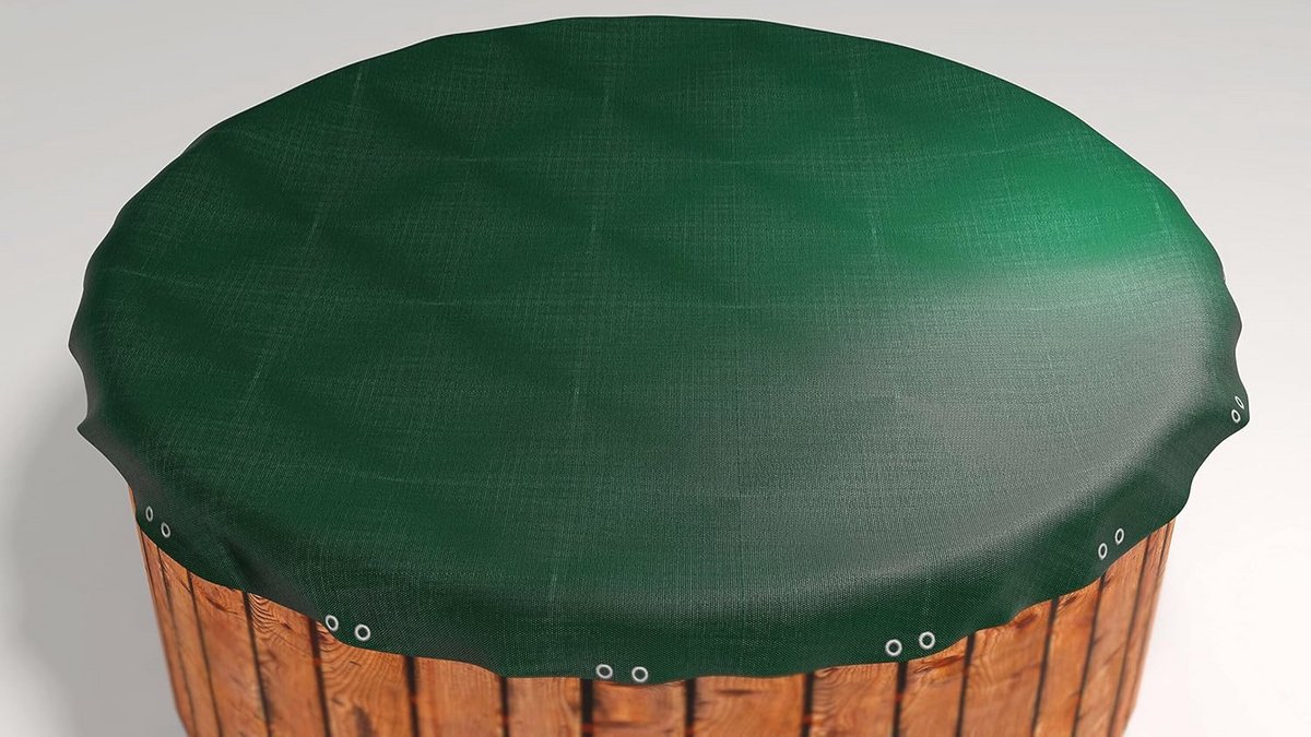 Dekzeil voor Ronde Zwembaden 500cm - Weerbestendig en UV-Bestendig Groen