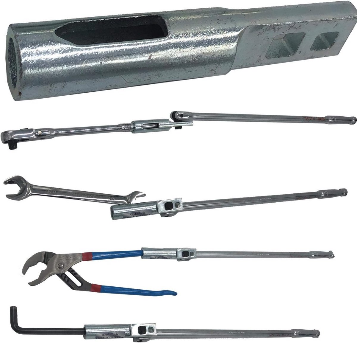 Compacte 1/2" I.D. Breaker Bar Wrench Extender voor Sleutelen en Groef Busten