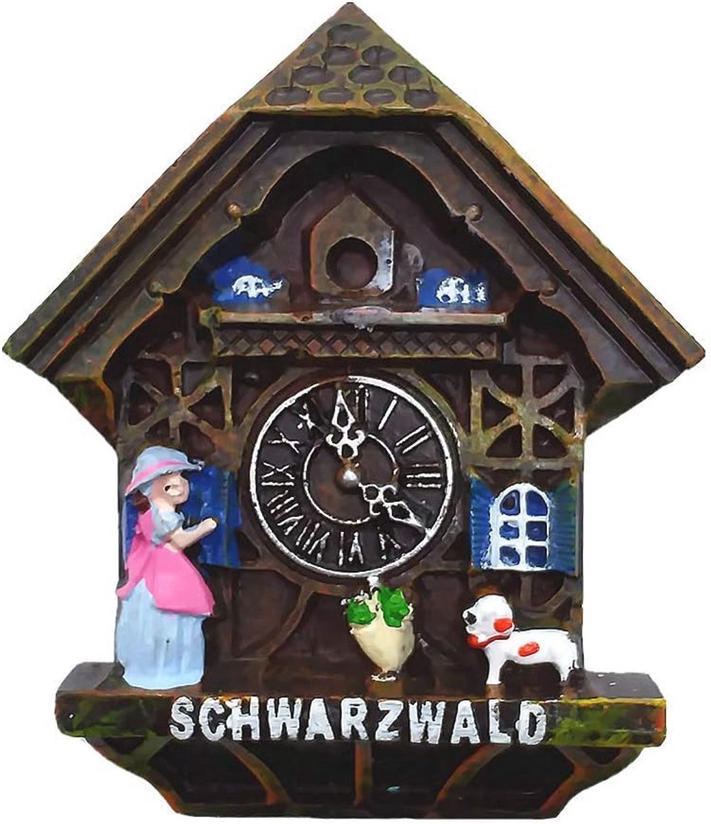 Zwarte Woud Cuckoo Klok 3D Magneet - Souvenir en Decoratie voor Thuis & Keuken