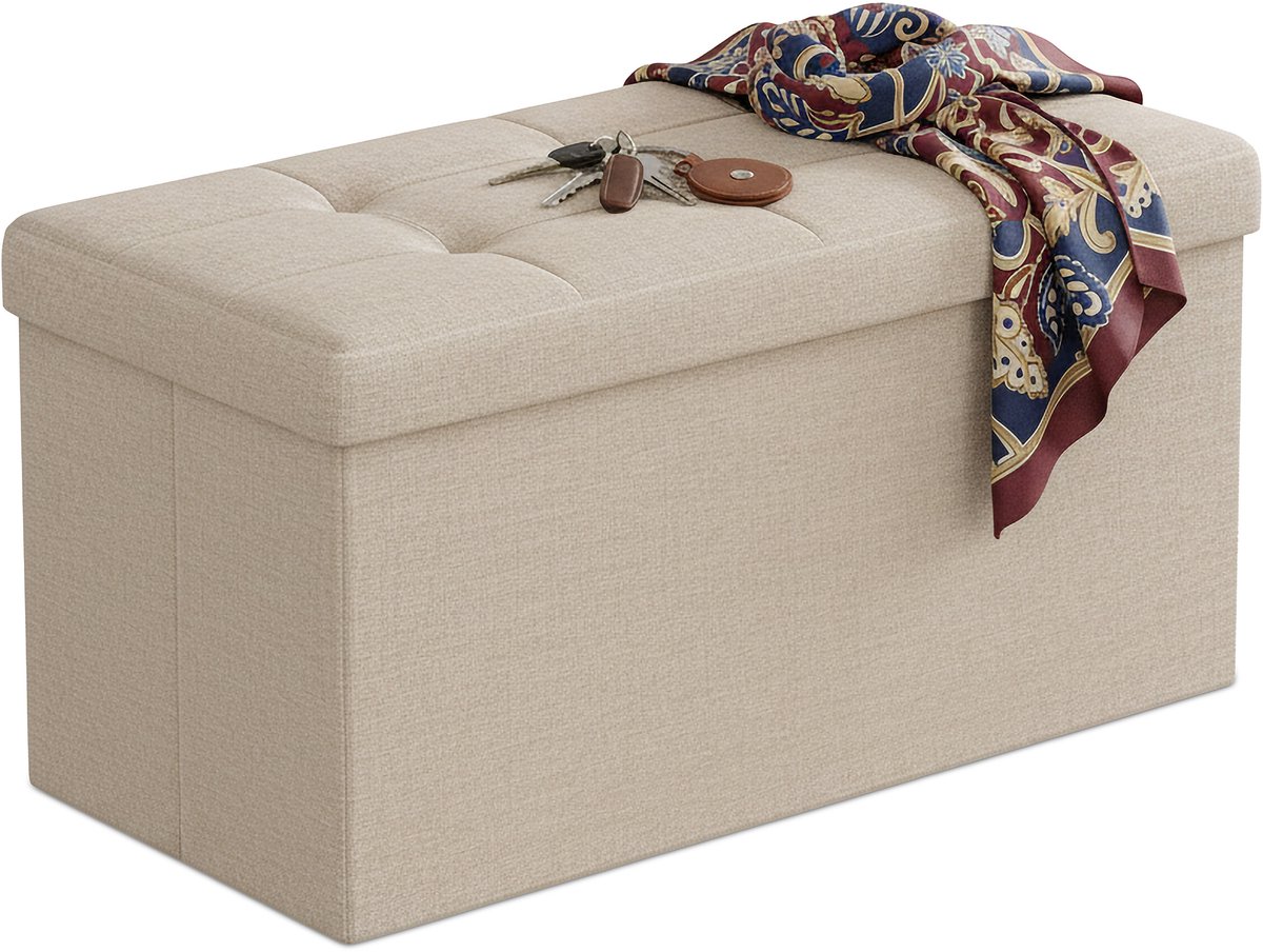 Zitbank - 76x38x38 cm - beige