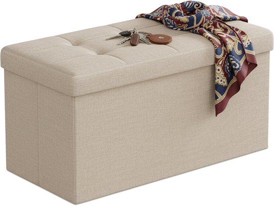 Banc - 76 x 38 x 38 cm - beige