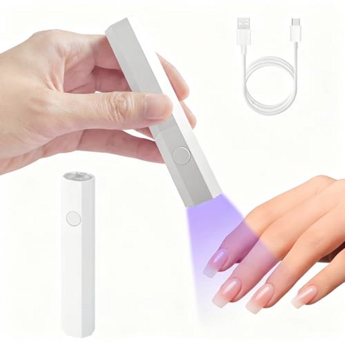 Mini UV Lamp voor Nagels - Draagbare Nageldroger met 20/60s Timer