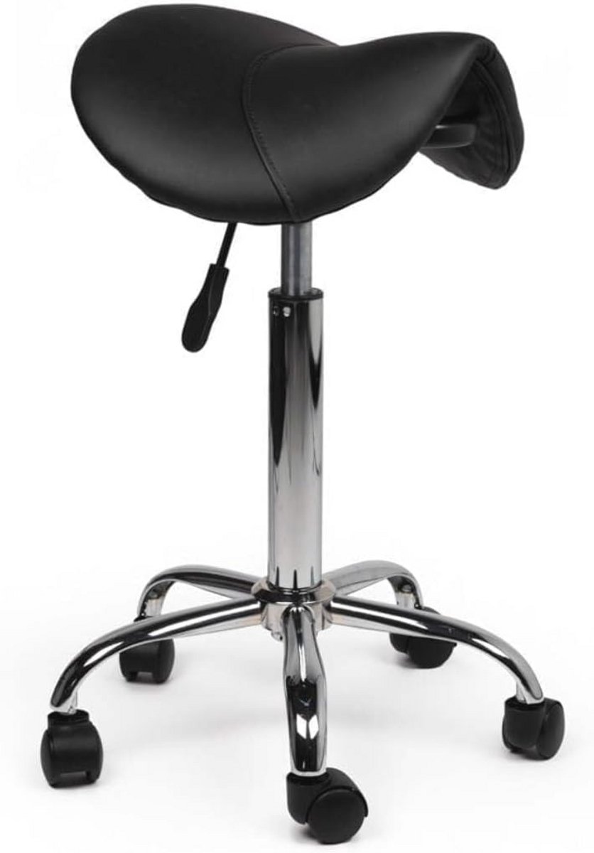 Verstelbare Zadelkruk in Zwart - Ergonomische Zithoogte van 50 cm tot 68 cm