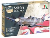 AIRFIX - A01071C - Standard Model Set, Supermarine Spitfire Mk. Ia, Kit de Construction de Maquettes d'Avion en Plastique pour Adultes et Enfants à Partir de 8 Ans AIRFIX - A01071C - Standard Model Set, Supermarine Spitfire Mk. Ia, Kit de Construction de Maquettes d'Avion en Plastique pour Adultes et Enfants à Partir de 8 Ans