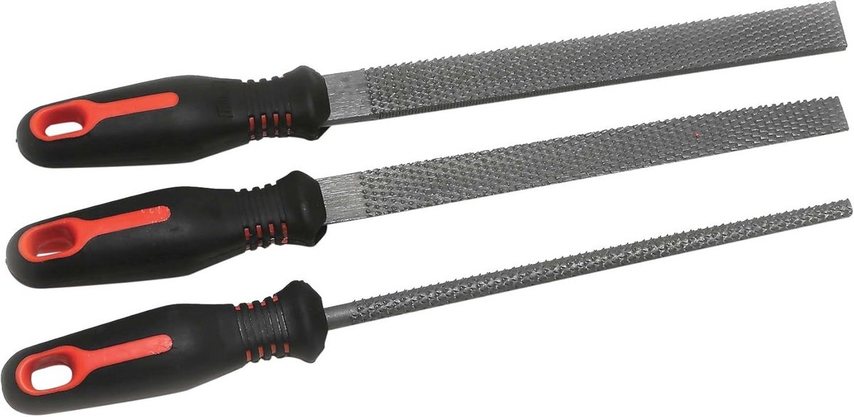 200 mm Soft Grip Houten Raspbestandsset - 3-delig