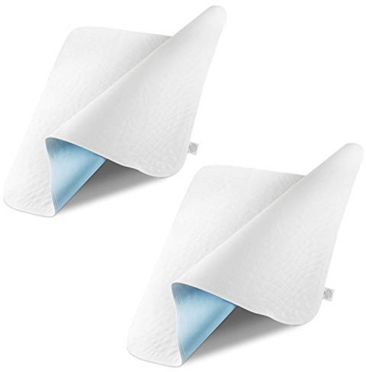 Sensalou Matrasbeschermer, waterdichte bescherming bij incontinentie, waterdichte en wasbare matrasbeschermer met absorberend fleece, beschermt het bed tegen nat, bloed en zweet, 50 x 70 cm (2)