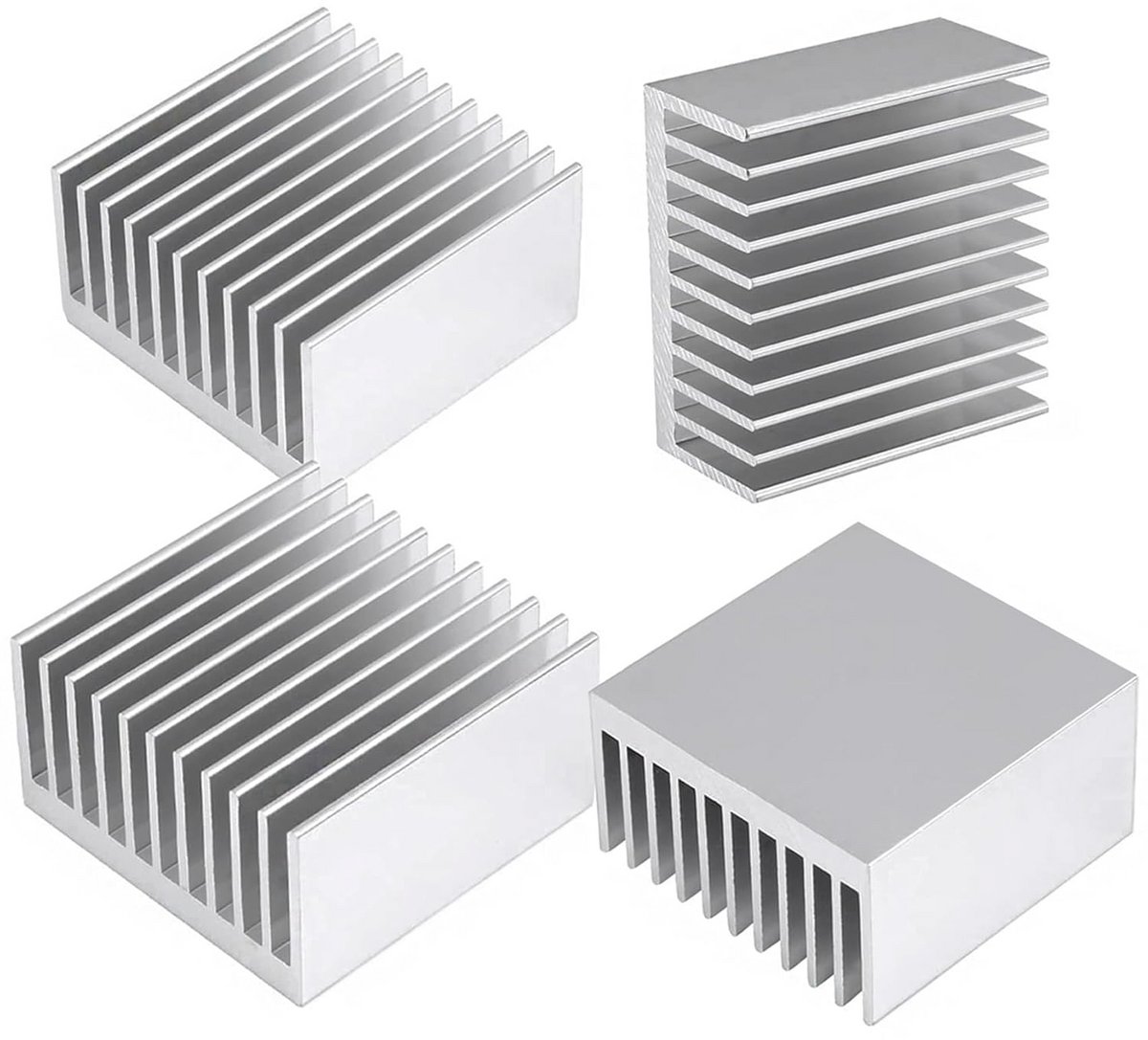 Koellichaam 20-40 voor effectieve koeling – 40 x 40 x 20 mm