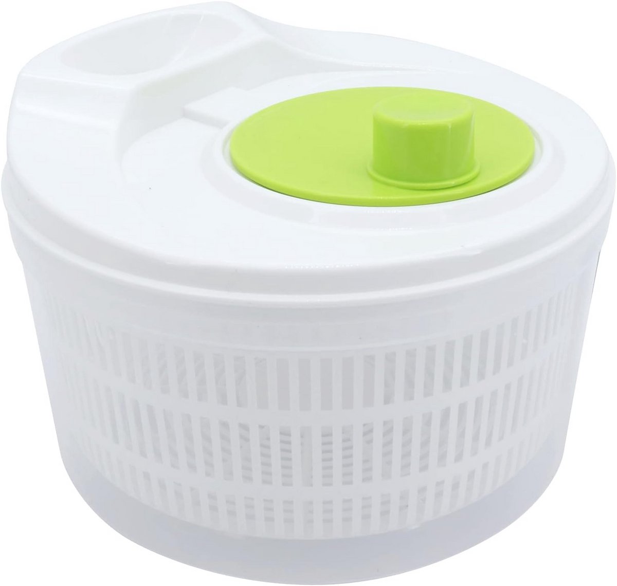 Compacte Salade Spinner met Doorzichtige Serveerkom - 23 cm