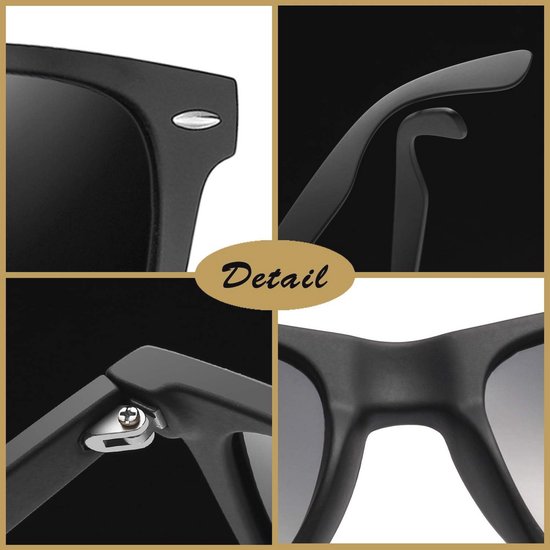 Joopin Sunglasses Men Women Polarized UV Protection Classic Vintage Rectangular Sunglasses Men Women Sunglasses Women Men — afbeelding 2
