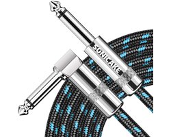 SONICAKE Braided Guitar Cable (6M ST-RA)