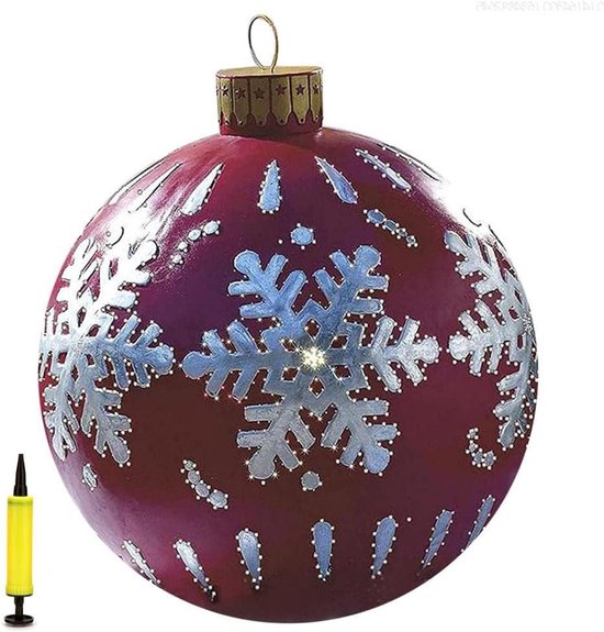 Mega Kerstbal | Opblaasbare Kerstbal | Rood