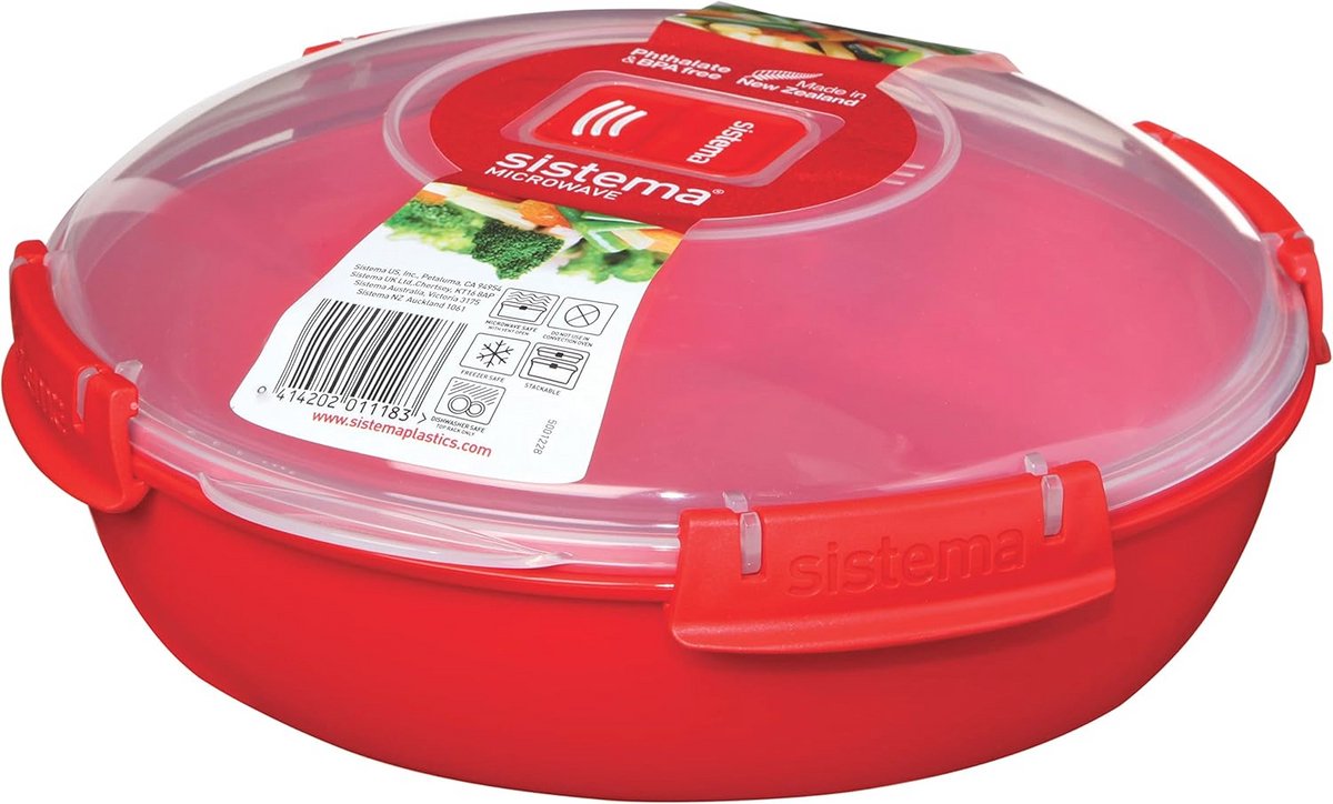 Magnetronbord, rond, 1,3 l, rood