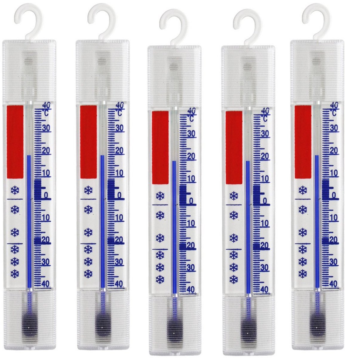 Analoge Koelthermometer voor Koelkast en Vriezer - Set van 5 Stuks