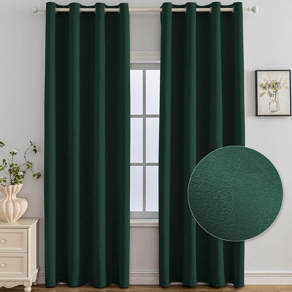 2 Stuks Thermisch Gordijn, Isolerend, Tegen Kou En Hitte, Thermisch Verduisteringsgordijn Met Oogjes, Geluidsreductie – 140B x 260H cm – Don