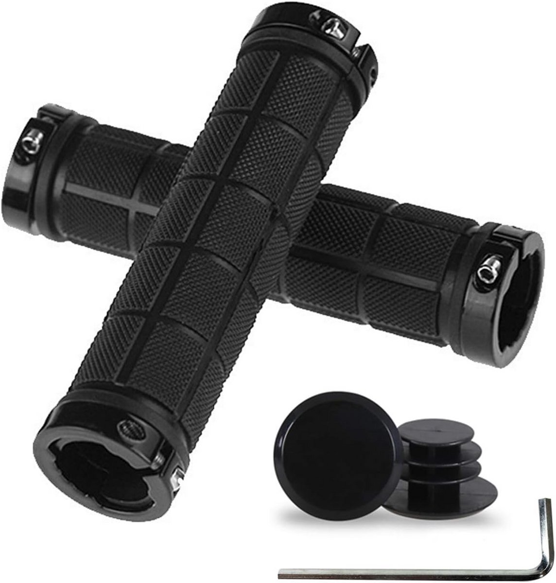 Ergonomische fietshandgrepen van zacht rubber met antislip grip voor MTB en BMX